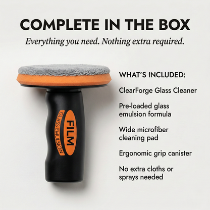 ClearForge™ – One-Wipe Oil Film Removal Glass Cleaner +_50% OFF