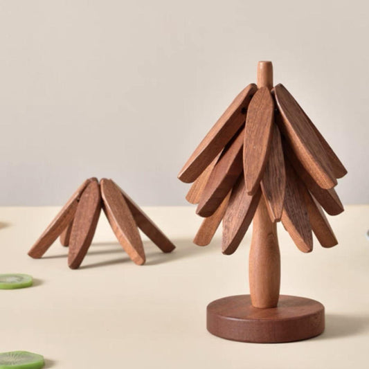 The TimberBloom Trivet - Stores Like a Christmas Tree, Protects in Style + 50% OFF
