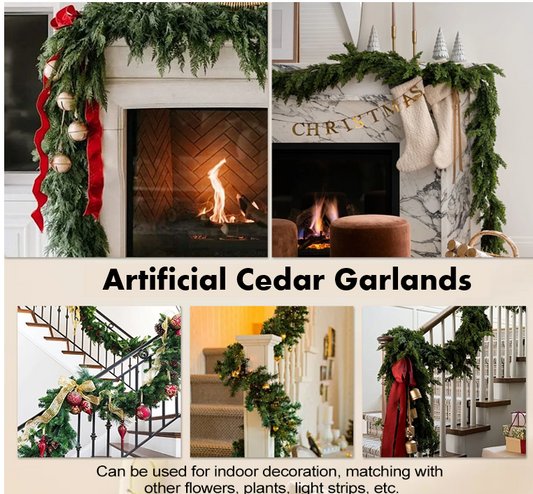 The EverLush Cedar Garland - A Cozy Christmas Sparkle, Instantly + 50% OFF