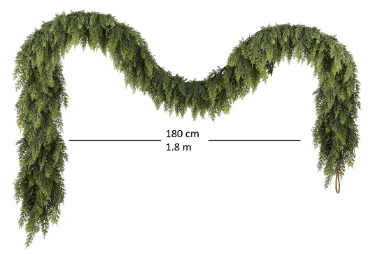 The EverLush Cedar Garland - A Cozy Christmas Sparkle, Instantly + 50% OFF