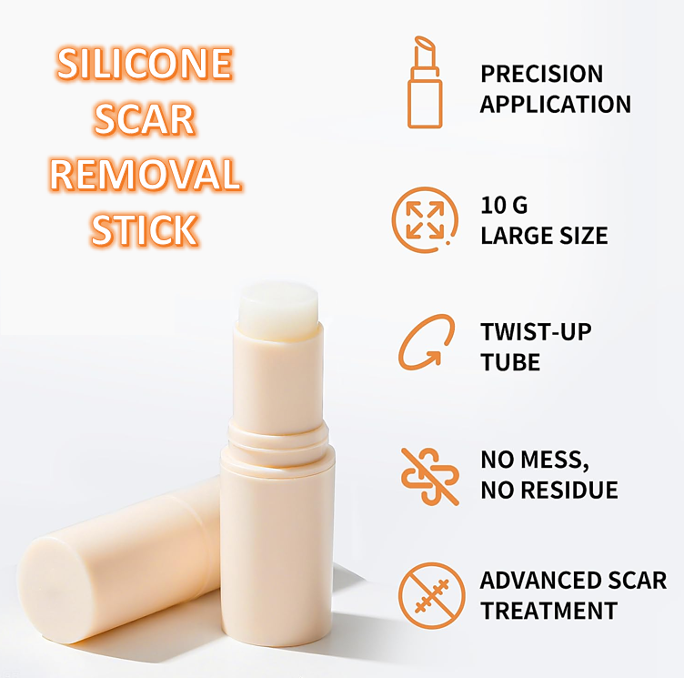 The AuraSmooth Scar Stick - 60% Medical-Grade Silicone, Centella Asiatica, and 100% Satisfaction Guarantee +50% OFF