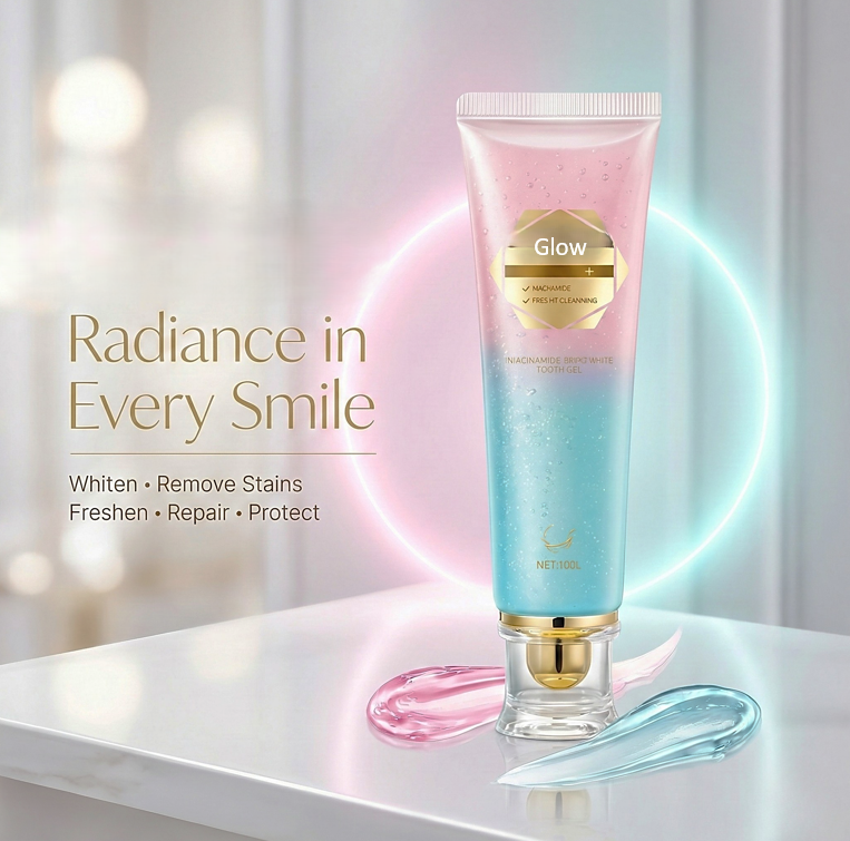 The CrystalGlow Whitening Toothpaste - Niacinamide Formula, Instant Whitening Effect, and 7 Day Enamel Repair + 50% OFF