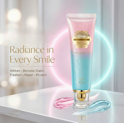 The CrystalGlow Whitening Toothpaste - Niacinamide Formula, Instant Whitening Effect, and 7 Day Enamel Repair + 50% OFF