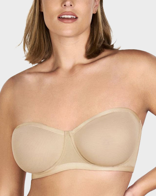 Maisette™ – Strapless Mesh Underwire Balconette Bra with Convertible Straps + 50% OFF