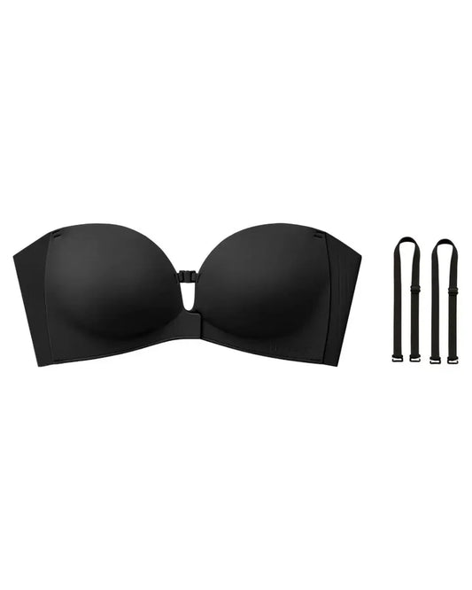 Curvelle™ – Non-Slip Strapless Front-Closure Push-Up Bra + 50% OFF