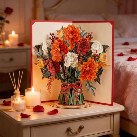 Posette™ – 3D Pop-Up Card with Detachable Flower Bouquet & Premium Envelope + Buy 1 GET 1 FREE