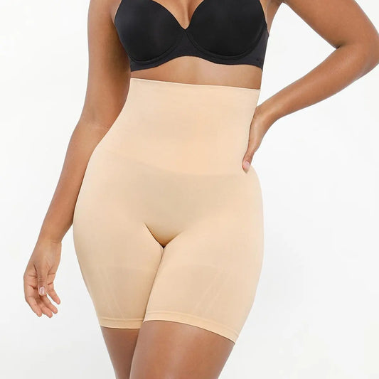 Sculptra™ – Seamless High-Waist Tummy Control & Butt-Lifting Shapewear Shorts + 50% OFF