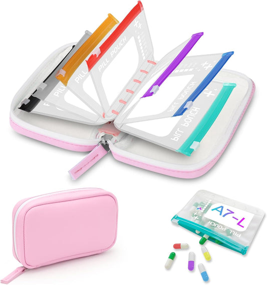 Apothene™ – Waterproof Binder Pill Pouch with 14 Color-Coded Daily Pockets + 50% OFF