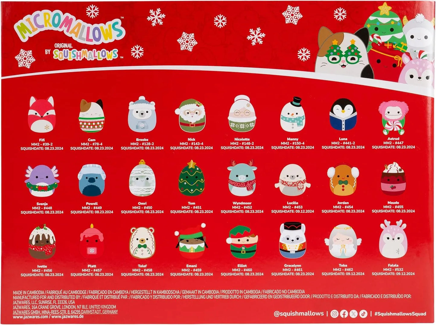 Micromallows Holiday Plush Advent Calendar– A New Surprise Every Day! + 50% OFF