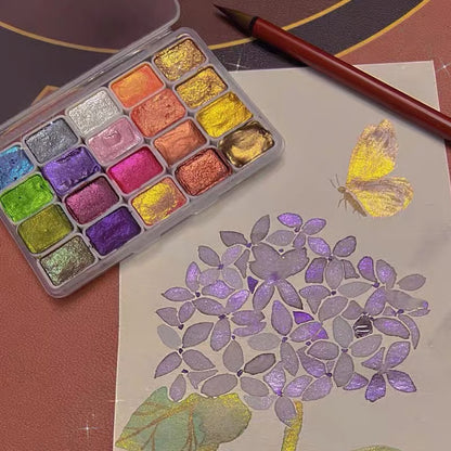 The Shimmering Watercolor Set - Add Magic to Your Art + 50% OFF