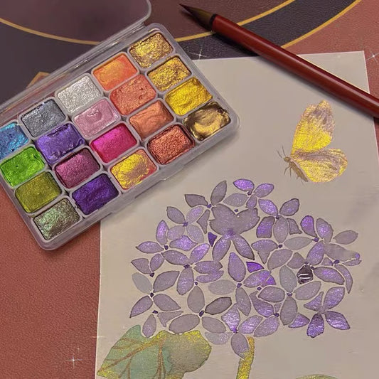 The Shimmering Watercolor Set - Add Magic to Your Art + 50% OFF