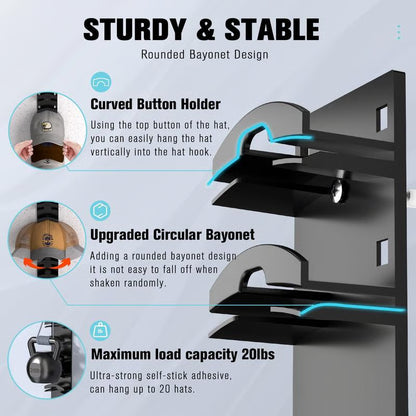 The CapFlow Hat Rack - Your Hat, Perfectly in Shape + 50% OFF