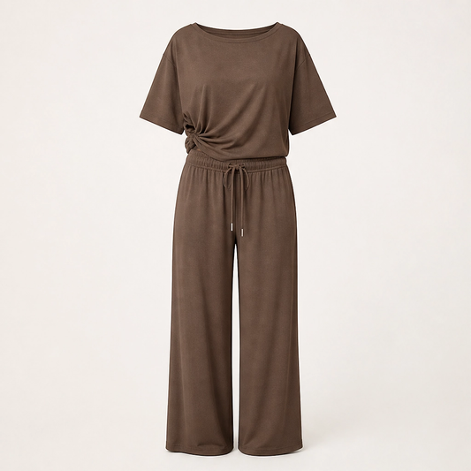 Driftelle™– Off-Shoulder Wide-Leg 2-Piece Lounge Set + 50 % OFF