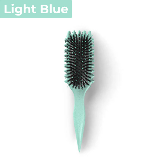 The AuraCoil Defining Brush - Boar Bristles, Frizz Reduction, and Ergonomic Design + 50% OFF