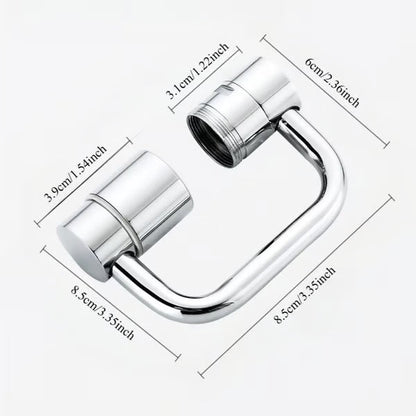 The AquaFlow Faucet Extender - 1440° Rotation for Hands-Free Washing + 50% OFF