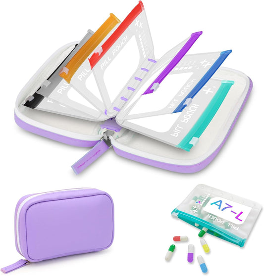Apothene™ – Waterproof Binder Pill Pouch with 14 Color-Coded Daily Pockets + 50% OFF