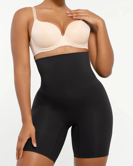 Sculptra™ – Seamless High-Waist Tummy Control & Butt-Lifting Shapewear Shorts + 50% OFF