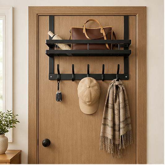 Stowholm – Detachable Basket & Hook Over-The-Door Organizer - 50% OFF