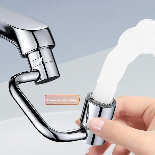 The AquaFlow Faucet Extender - 1440° Rotation for Hands-Free Washing + 50% OFF