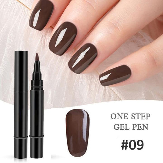 Glazelle – 18-Color One Step Gel Nail Pen Set with Mini UV Lamp +Bu 1 Get 1 FREE