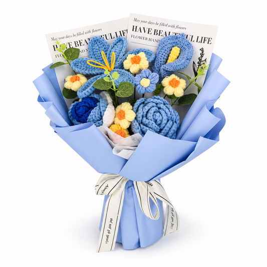 Heirloom™ – Handcrafted 13-Piece Crochet Flower Bouquet + 50% OFF