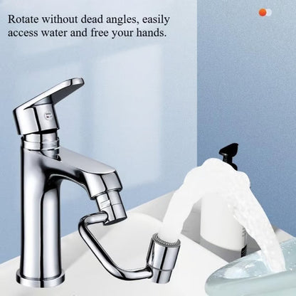 The AquaFlow Faucet Extender - 1440° Rotation for Hands-Free Washing + 50% OFF