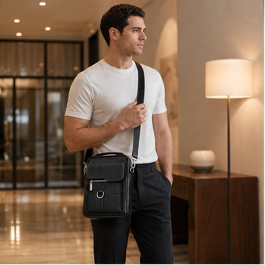 Roven™ – Water-Resistant PU Leather Crossbody Messenger Bag for Men + 50% OFF