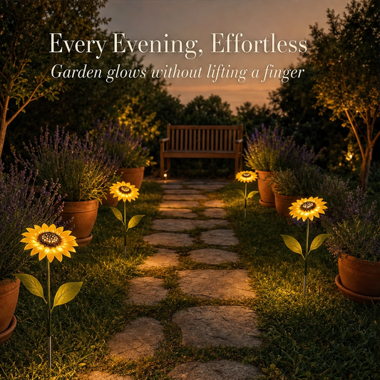 Goldengrove™ – Solar-Powered Realistic Sunflower Garden Stake Light + 50% OFF
