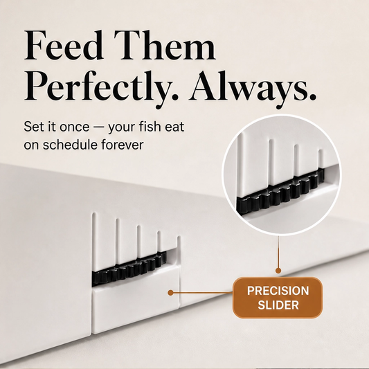 Finora™ – Auto Fish Feeder with Daily Timer & Portion Slider, Up to 30 Days + 50% OFF