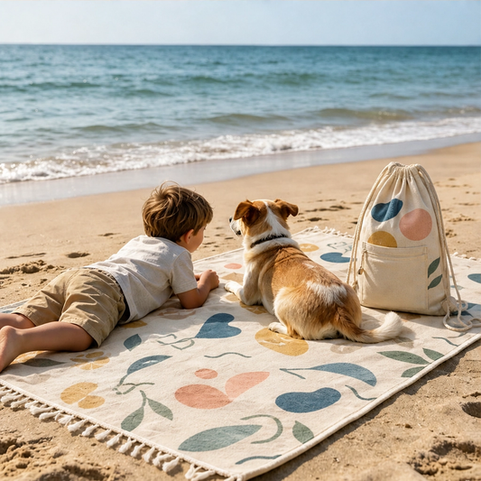 Coveley™ – 2-in-1 Convertible Beach Towel & Drawstring Backpack with Zip Pocket + 50% OFF