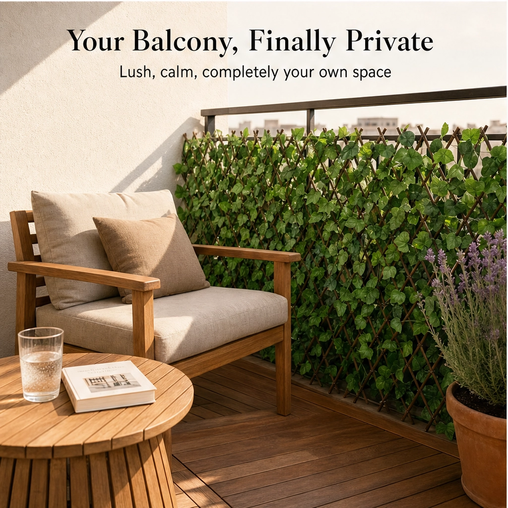 Arbor™ – Expandable Faux-Ivy Privacy Trellis for Balconies & Patios +50% OFF