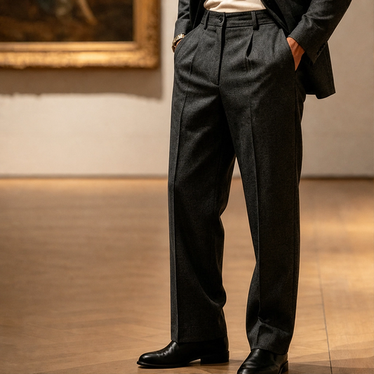 Foldcroft™ – Pleated Wide-Leg Drape Trousers for Men + 50% OFF