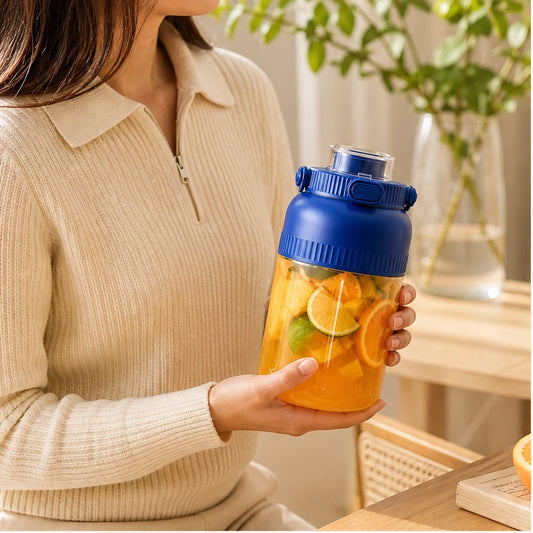 Pulsora – 800ml Portable Blender Cup, 10-Blade Power, USB Rechargeable + 50% OFF