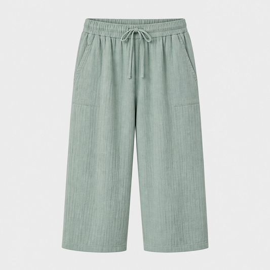 Marleigh™ – Breathable Linen-Blend Wide-Leg Summer Shorts with Adjustable Waist & Deep Pockets +50% OFF