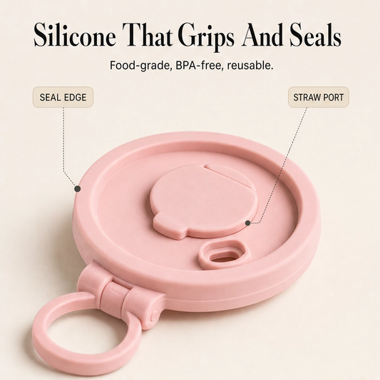 Brimly™ – Spill-Proof Silicone Can Lid with Built-In Straw + Buy 1 Get 1 FREE