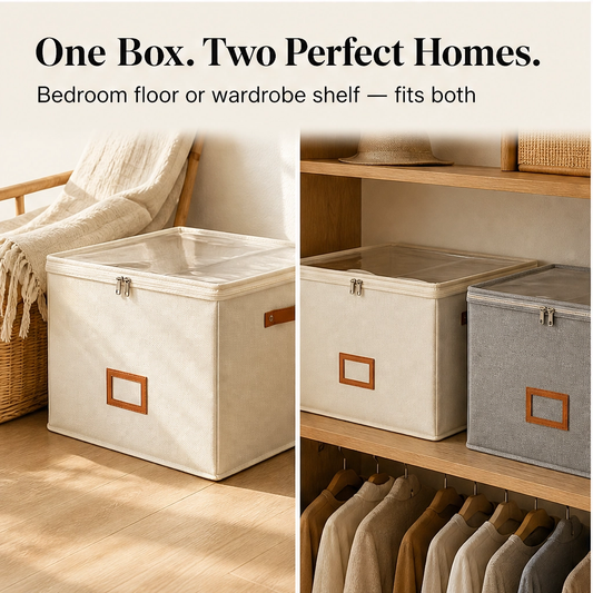 Alcove™ – Foldable Clear-Top Shoe Storage Box with Adjustable Dividers + 50% OFF