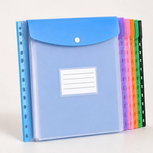 Stowren™ – Side-Opening A4 Binder Pockets with Snap Closure + 50% OFF