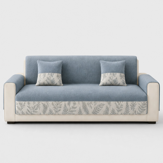 Hearthen™ – Soft Chenille Non-Slip Sofa Cover, Botanical Leaf Design + 50% OFF