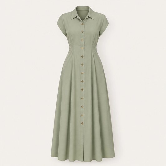 Velmara™ – Leopard Print Lapel Collar Belted Midi Dress + 50% OFF
