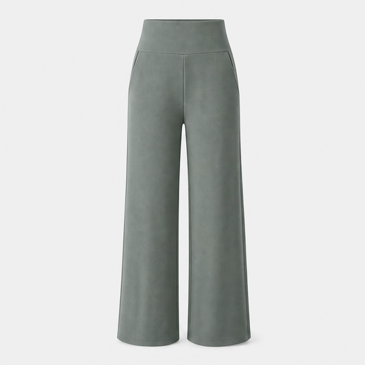 Saunter™ – High-Rise Wide-Leg Butter-Soft Lounge Trousers + 50% OFF