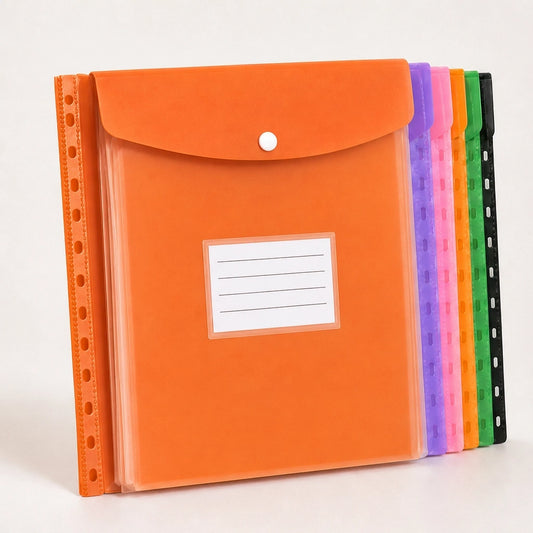 Stowren™ – Side-Opening A4 Binder Pockets with Snap Closure + 50% OFF