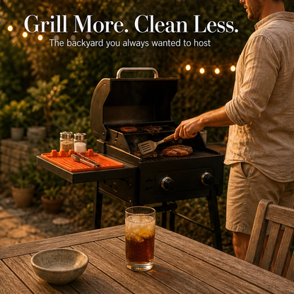 DripDock™ – Heat-Resistant Silicone Utensil Mat with Built-In Drip Tray + 50% OFF