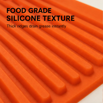 DripDock™ – Heat-Resistant Silicone Utensil Mat with Built-In Drip Tray + 50% OFF
