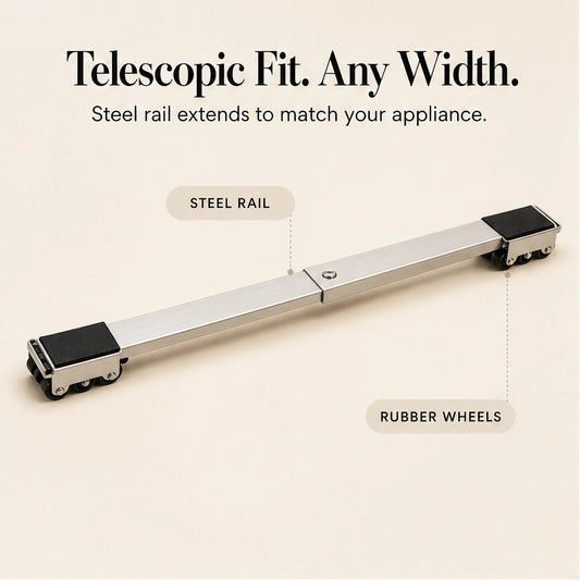 Heftwell™ – Adjustable Steel Furniture Lifter & Roller Mover, 660 lb Capacity + 50% OFF