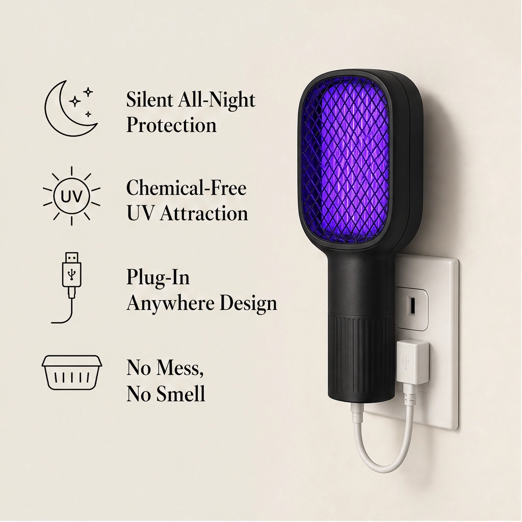 Vesper – USB UV Mosquito Killer Lamp for Quiet, Bite-Free Nights + 50% OFF