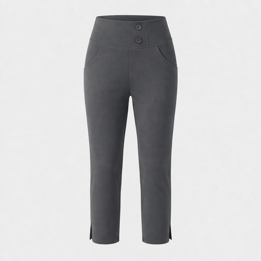 Curvelle™ – High-Waist Tummy-Control Yoga Capri Trousers with Deep Pockets + 50% OFF