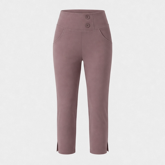 Curvelle™ – High-Waist Tummy-Control Yoga Capri Trousers with Deep Pockets + 50% OFF
