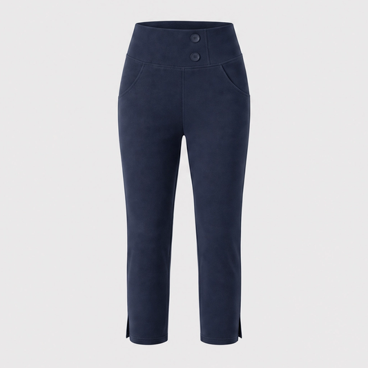 Curvelle™ – High-Waist Tummy-Control Yoga Capri Trousers with Deep Pockets + 50% OFF