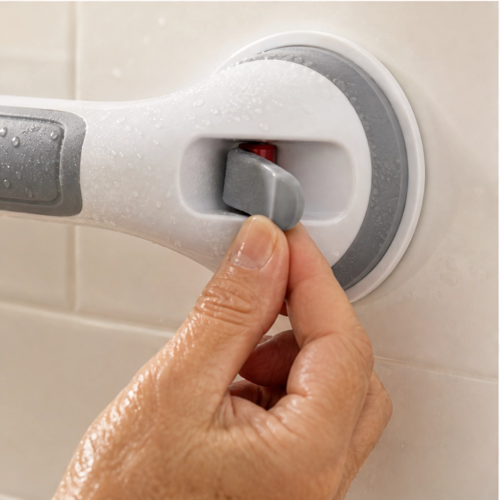 Steadwell™ – Drill-Free Suction Grab Bar with Washable Reusable Grip + 50% OFF