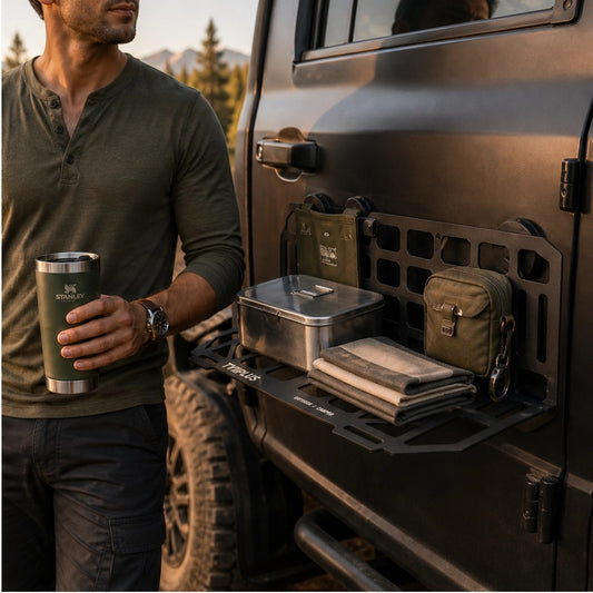 Gripstead – Magnetic No-Drill Vehicle Side Table with 33 lb Hold +50% OFF